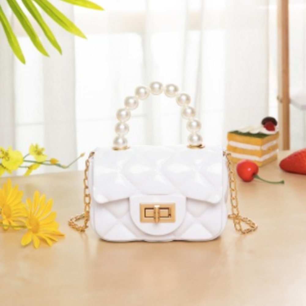 NWT PVC Quilted Mini Micro Purse